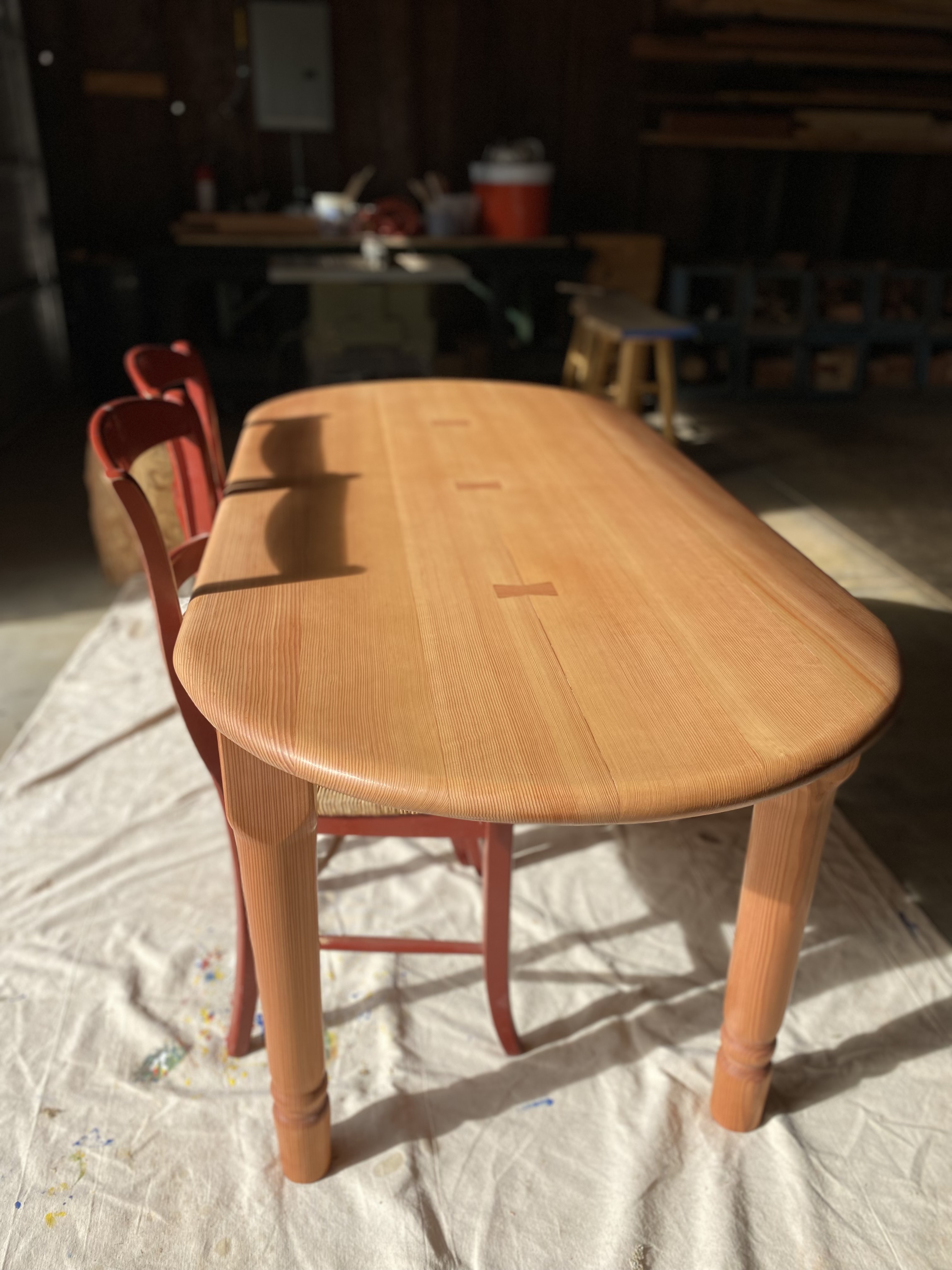 After — finished table